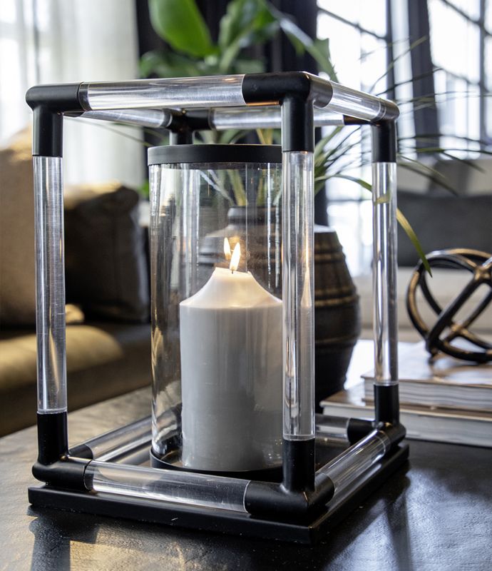 Lyslykt  BALTIMORE svart M 