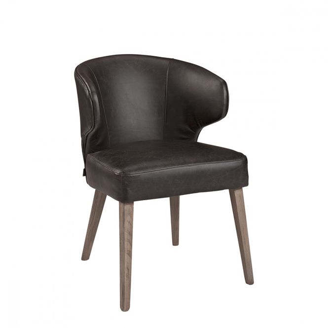 Hovedbilde LA VELLA Dining armchair m/ skinn