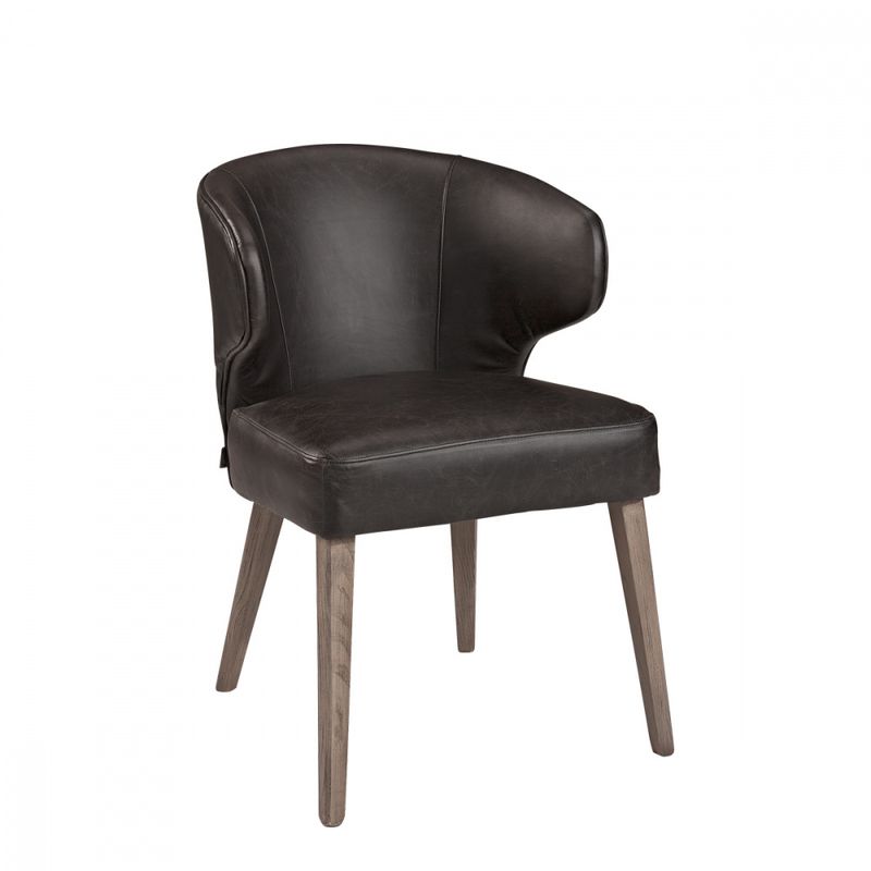 LA VELLA Dining armchair m/ skinn
