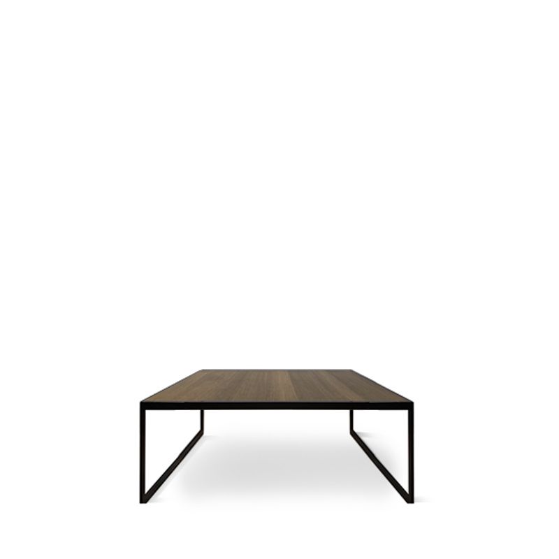 Square sofabord  4491BW m/ burned walnut top kvadratisk