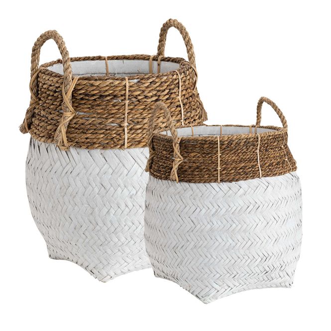 Hovedbilde DAVAO 2-set Round basket white