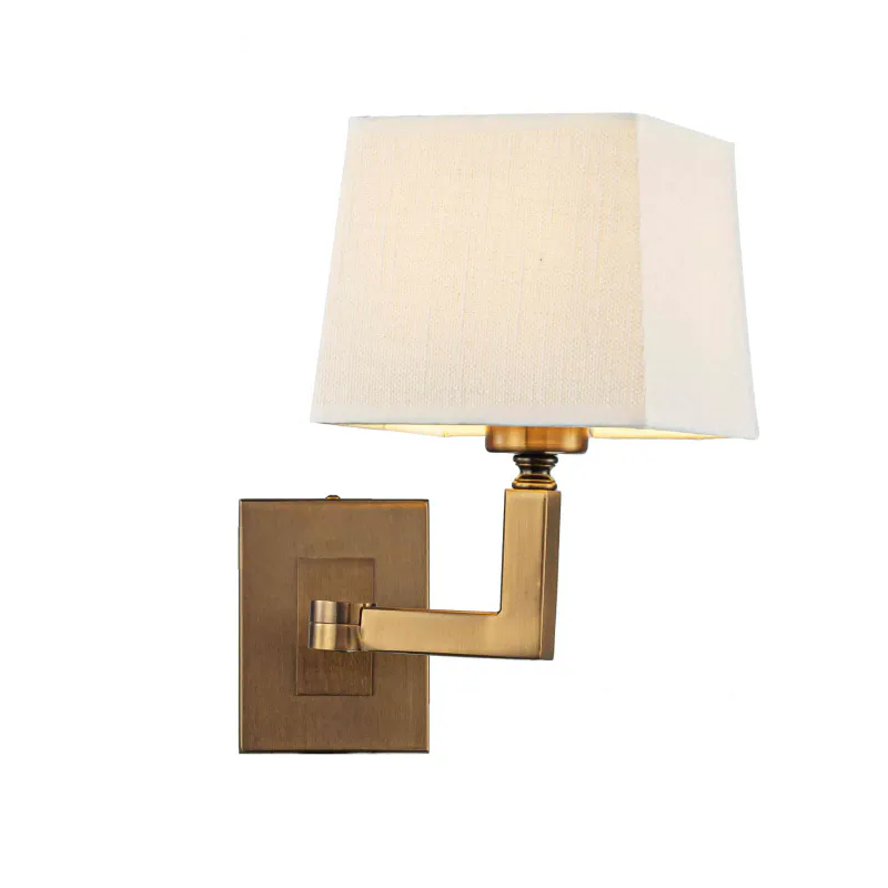 Vegglampe Darwen H28/W20,5/D21,5-30cm Bronze / Lin White