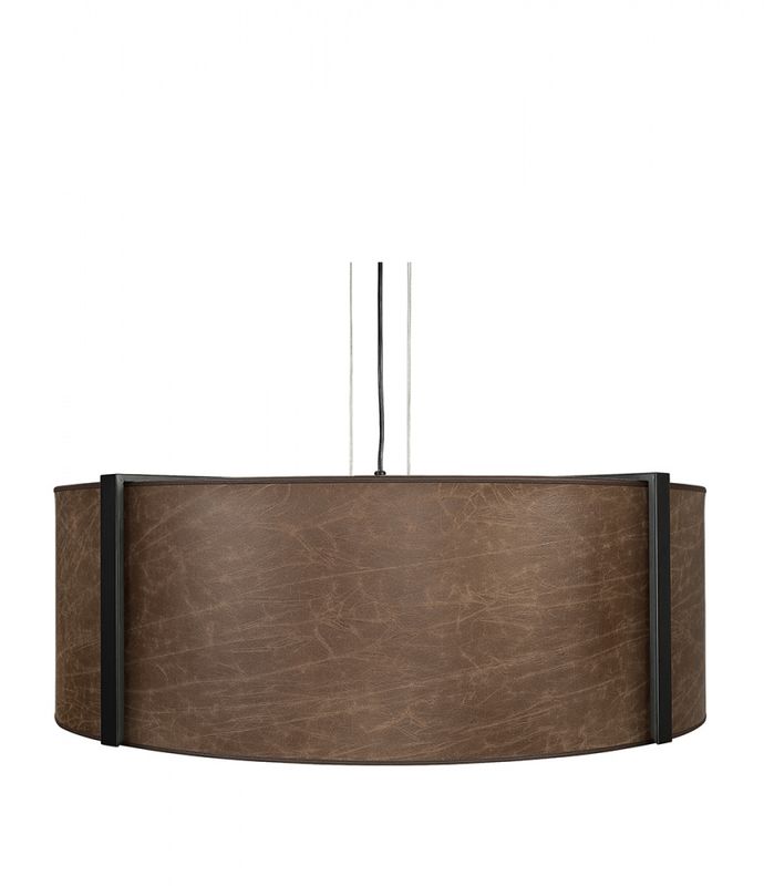 CALGARY Brown leather taklampe