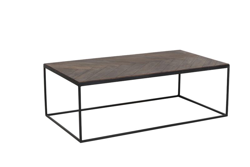 Sofabord CHISA wood brown-black