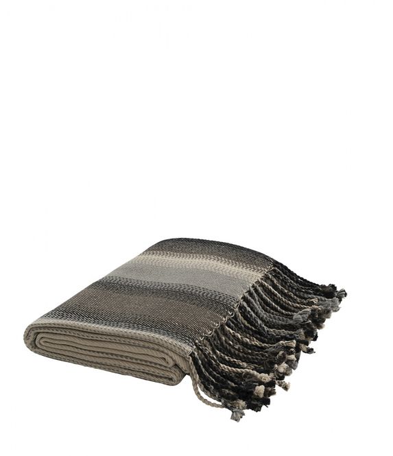 Hovedbilde Pledd ADONIS STRIPE BROWN 60-71093