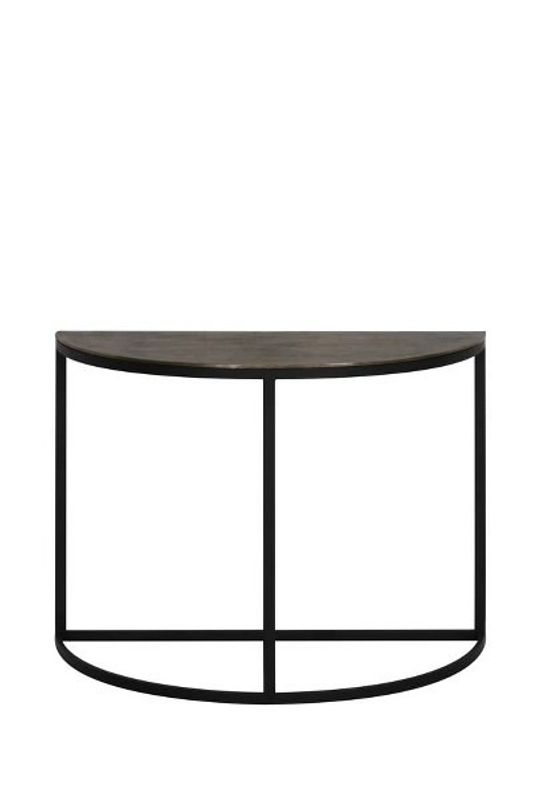  Console 100x42x76 cm PETO raw antique bronze-black 
