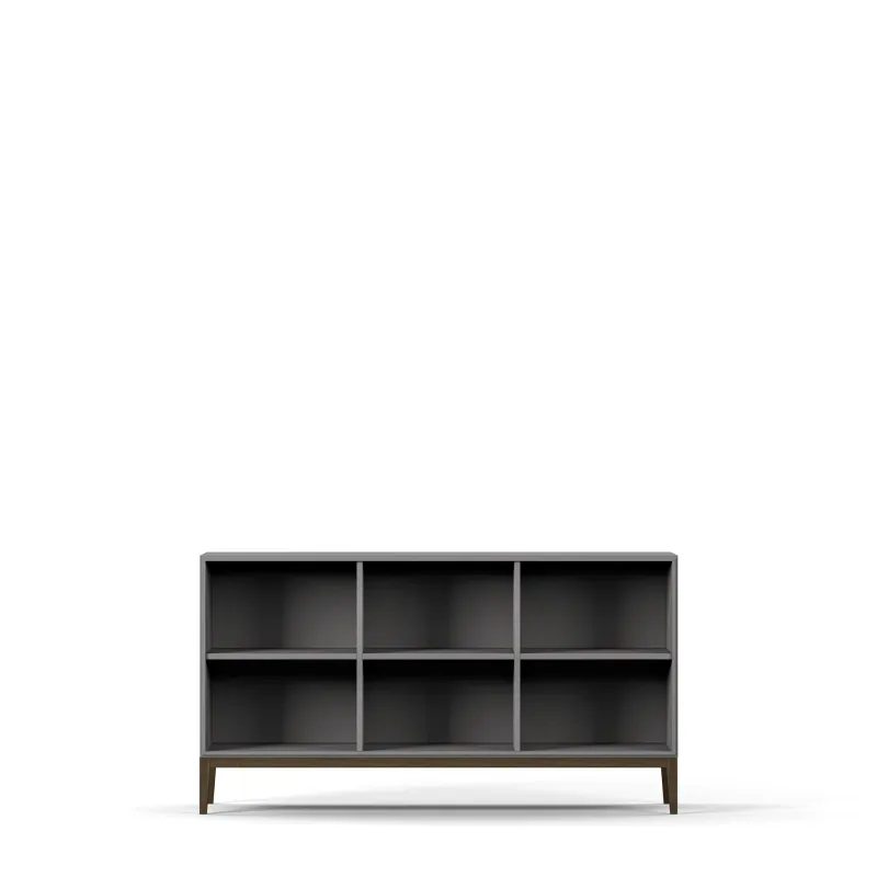 Edge 2.0 bokhylle grey - brent valnøtt  Artikelnummer: 7113EGB-B