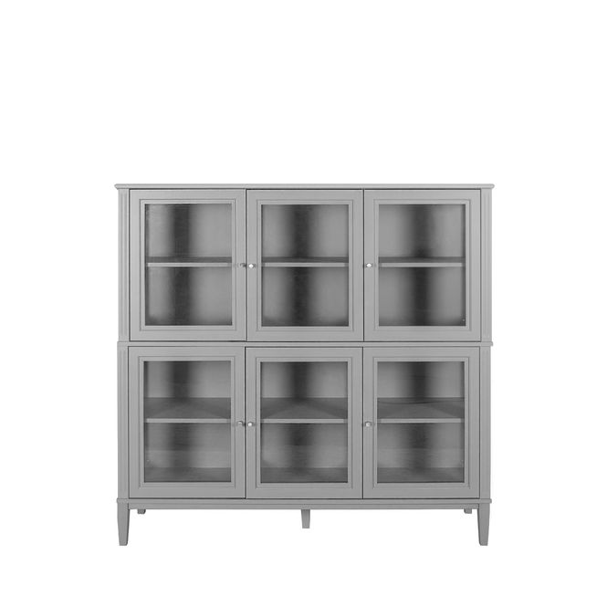 Hovedbilde Stockholm Vitrineskap  141x37dx134h grey