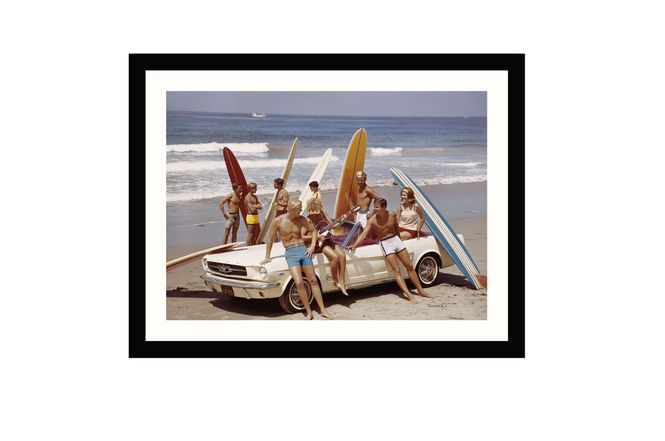 Hovedbilde Glass picture Surfere med Ford Mustang 90cm x ...