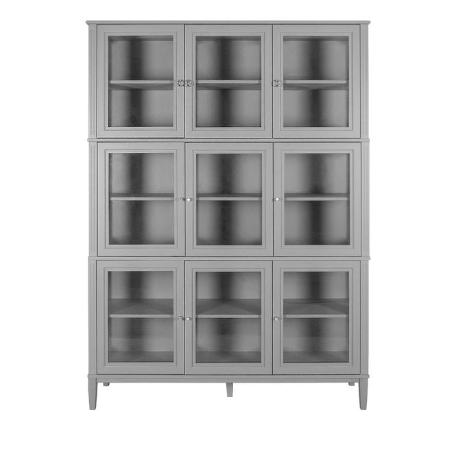 Hovedbilde  Stockholm 2.0 grey Vitrineskap 141x37dx192h ...