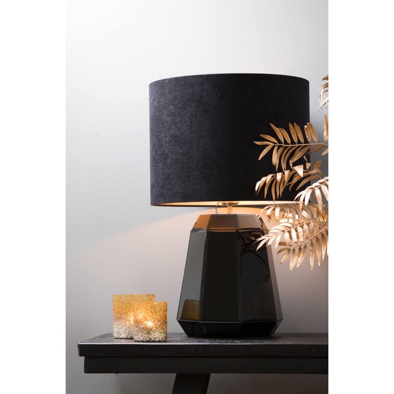 Lampeskjerm 3916412 - Shade cylinder 40-40-30 cm VELOURS black-t