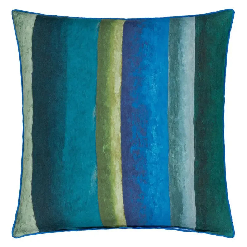 PORCELAINE DE CHINE COBALT LINEN CUSHION DESIGNERS GUILD 55 X 55