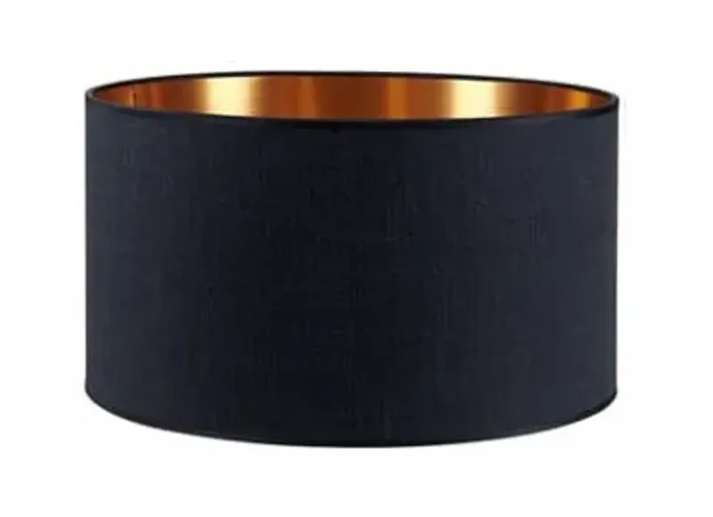 Lampeskjerm Ø45cm høyde 26cm lin Black / Copper  Varenr.     29