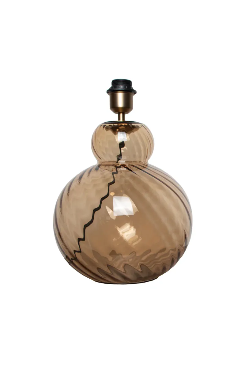 Lily Table Lamp Swirl Brown 2133