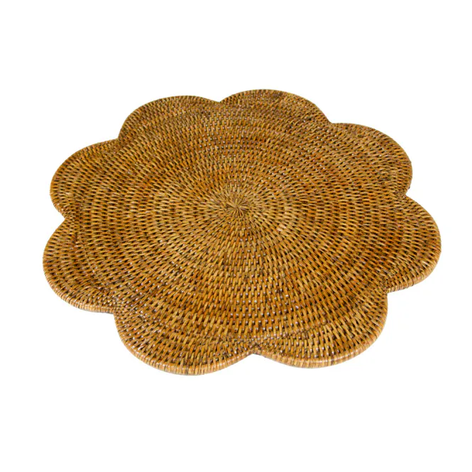 Hovedbilde  Rattan Scallop Rnd Placemat in Natural - 1 ...