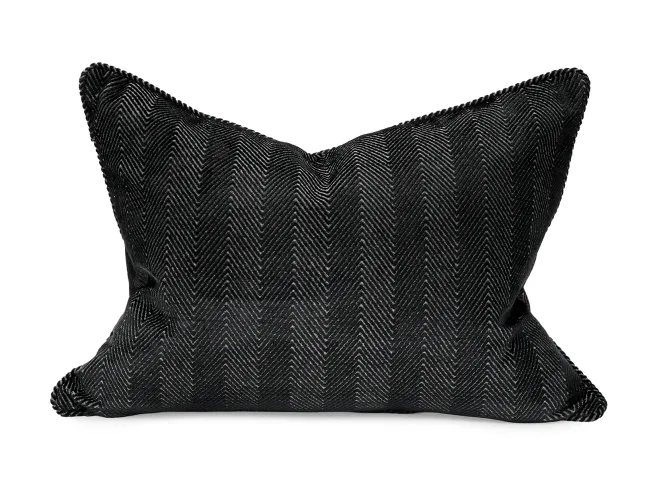 Hovedbilde  Pute 45x60 Herringbone Black  Varenr. 222-4560 