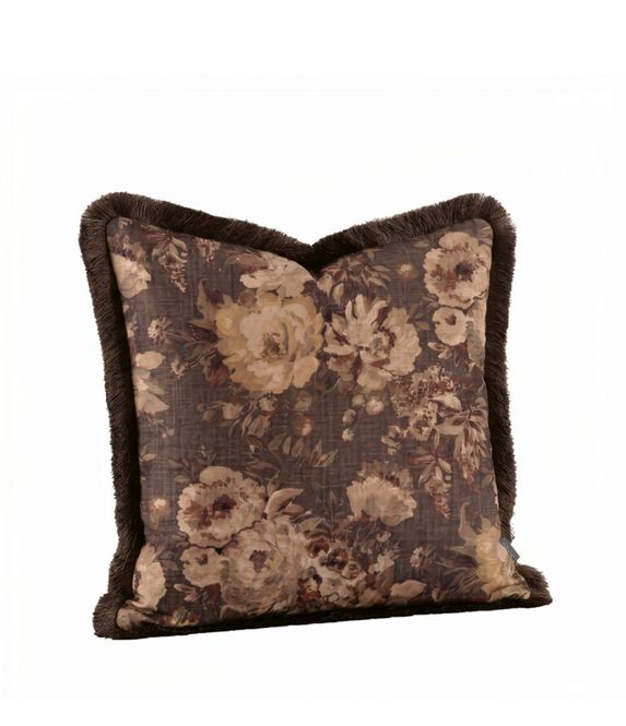 Hovedbilde ROSEHILL FLOWER putetrekk med frynser fra Artwood