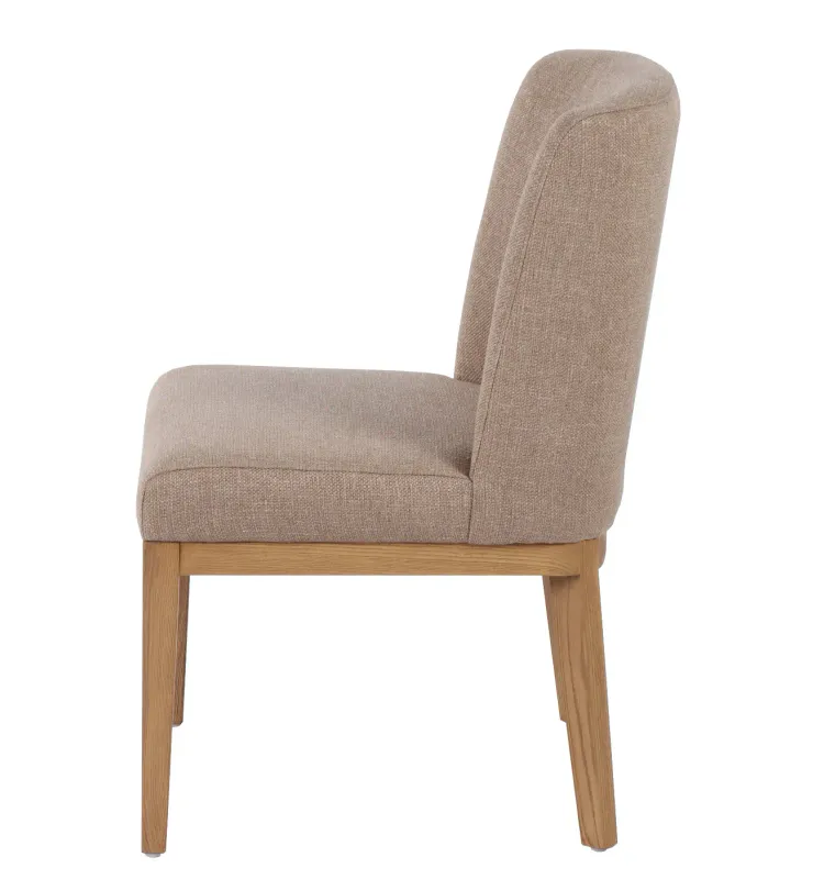 Spisestol York natur ask Breezer Taupe B55 D57 H85 SH48cm 