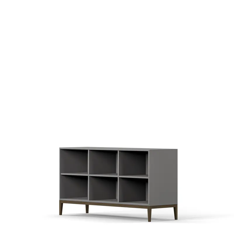 Edge 2.0 bokhylle grey - brent valnøtt  Artikelnummer: 7113EGB-B