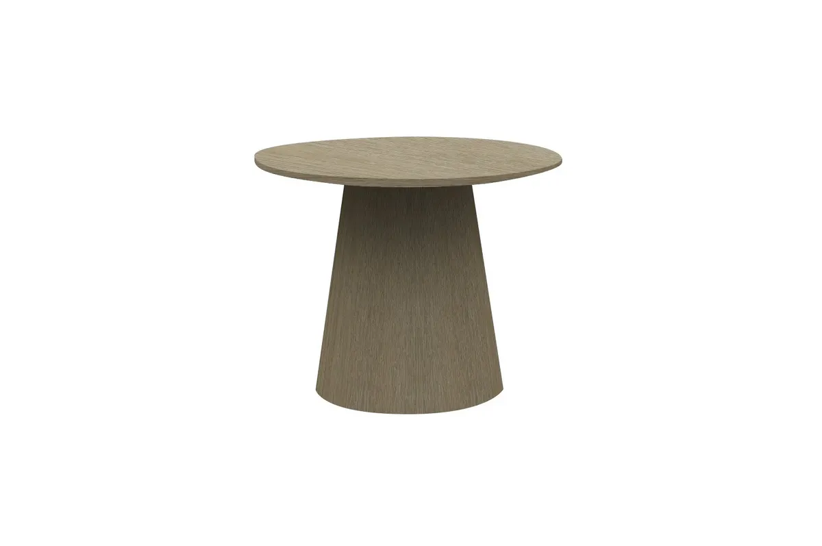  Sidebord Delta Ø55cm høyde 55cm Muskat grov eikefiner  