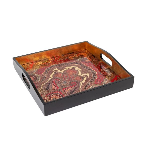 Hovedbilde Jaipur Crimson Lacquer Square Tray - 14