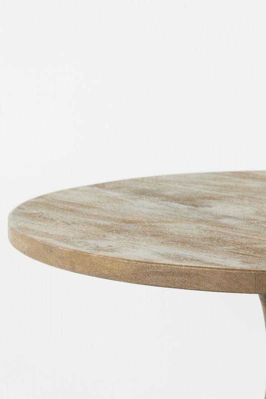 6767964 - Coffee table Ø70x40 cm BICABA wood matt dark brown