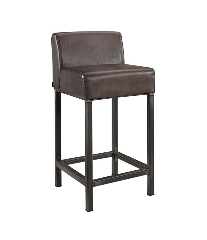 STACEY  barstol Buffalo leather lampré - skinnstol
