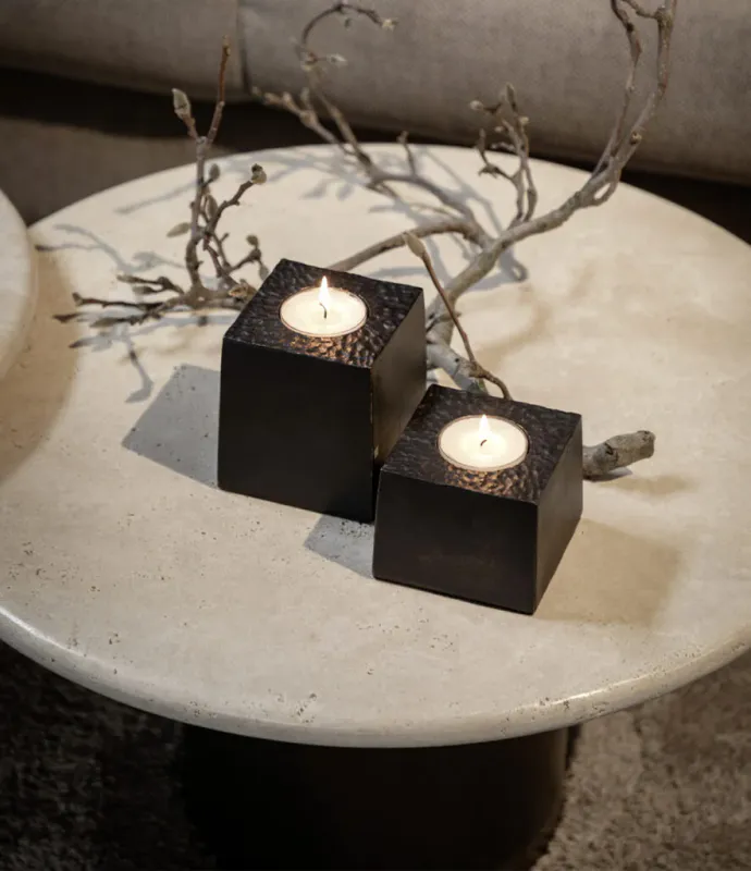 TEALIGHT 06-28244   Antique bronze. Metall.