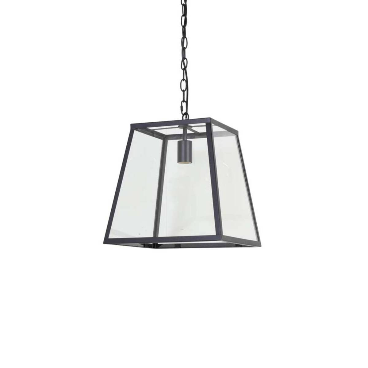  Hanging lamp 34x34x34,5 cm SAUNTE black+glas  