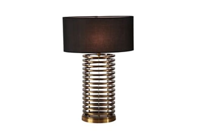 Hovedbilde Bordlampe Milano gull h75cm u/ skjerm