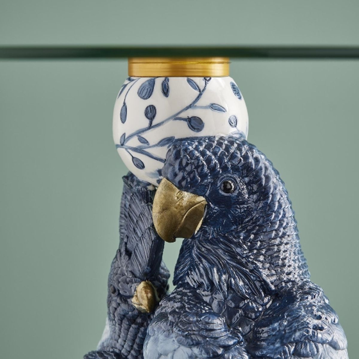 Side table blue birds
